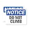 Signmission Do Not Climb, 7 in W x Rectangle, Vinyl Decal OS-2PACK-NS-D-57-L-11117 - alternate 1